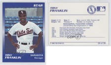 1990 Star Sarasota White Sox Tony Franklin #26