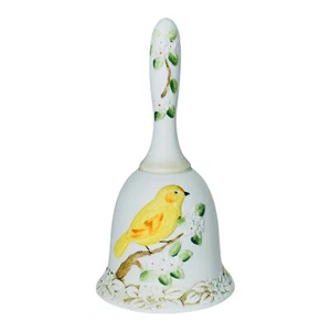 VTG Lefton China CANARY 04074 Geo Z. Lefton Hand Painted Yellow Bird Bell SIGNED - Bild 1 von 9