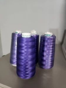 NEW Madeira Embroidery Thread Cone Rayon In BLUE PURPLE # 1322 40 wt 5500m - Picture 1 of 4