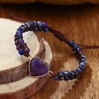 Sea Sediment Bead Handmade Braided Women Healing Heart Protection Bracelet