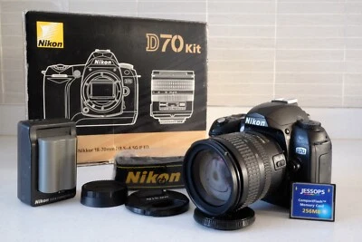 Nikon D70 DSLR & Nikon AF-S Nikkor 18-70mm F/3.5-4.5 G (boxed) - Image 1 of 4