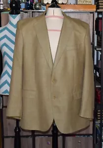 ABRIGO DEPORTIVO AMHERST & BROCK Lana Seda y Lino s 46L Traje Chaqueta Hecho en Inglaterra - Imagen 1 de 8