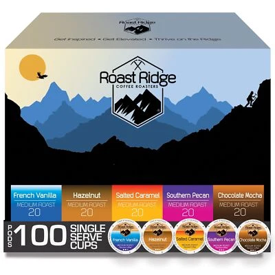 Cápsulas de café de una sola porción para cerveceras Keurig K-Cup paquete de variedad 100 unidades 20 e... Foto 1 de 4