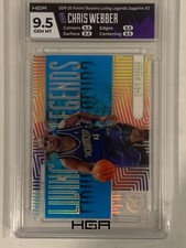2019-20 Panini Illusions Living Legends Sapphire Chris Webber HGA 9.5