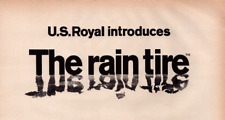 1965 US Royal Laredo Uniroyal Print Ad The Rain Tire Quiet Smooth Ride Original