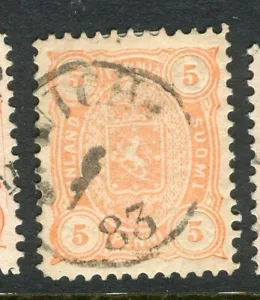 FINLAND; 1875-81 classic Helsingfors print issue fine used Shade of 5p. Postmark - Picture 1 of 1