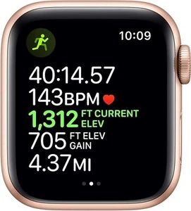 Apple Watch Series 5 44mm (GPS + Cellular) Aluminum Gold Cracked Back - Afbeelding 1 van 1