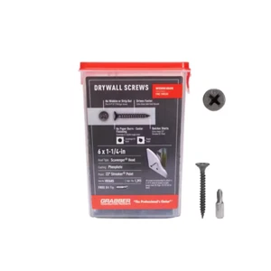 Streaker Point Drywall Screws, #6 x 1 1/4 in. Phillips Scavenger Head, 5 lb. box - Picture 1 of 12