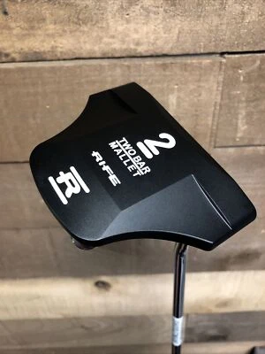 DEMO RH Rife Golf Heel Shaft Black Two Bar Mallet Putter 34 Inches 1197-B9KD - Image 1 of 4