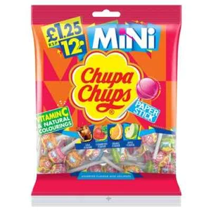Chupa Chups Minis Bag 72g £1.25 PMP - Pack of 3, 6, 12 - Picture 1 of 1
