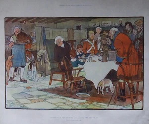 Cecil Aldin "Snowed up in the Coaching Days, Making the Best of it" old print - Picture 1 of 1
