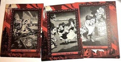 Disney Blancanieves y los siete enanitos ~ Gran Lote de Ilustraciones de Libros Vintage Foto 1 de 4