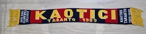 Sciarpa Ultras Taranto Kaotici Del 1999 Sciarpa Celebrativa 10 Anni Del Gruppo - Foto 1 di 3