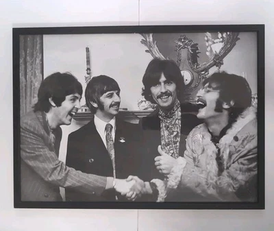 The Beatles Linda McCartney Original Signed Portrait Of An Era B/W 29x21 Poster - Image 1 of 4