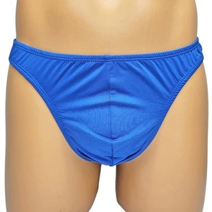 Men's Stretch Thong Underwear Royal Blue Spandex 9001 Medium - Picture 1 of 6