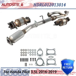 All 3 Catalytic Converter For Honda Pilot 3.5L 2016-2019 W/ Flex Direct Fit - Picture 1 of 14