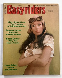 Easyriders Magazine #45 March 1977 David Mann Centerfold Cover Sally Walsh - Imagen 1 de 7