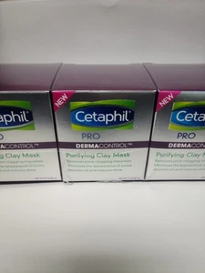 3 PACK Cetaphil Pro Derma Control Purifying Clay Mask 3 oz - Picture 1 of 2