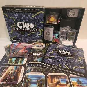 Clue Conspiracy Board Game Hasbro Gaming 2023 Strategy EUC 100% Complete - Picture 1 of 6