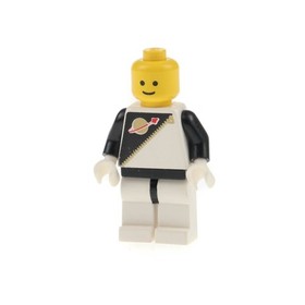 1x Lego Minifigure B-Stock Worn Space Police 1 Astronaut Space Logo 6986 sp036