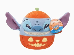 Squishmallows Disney Halloween Pumpkin Stitch 8 Inch Plush Soft Toy BNWTs - Picture 1 of 5
