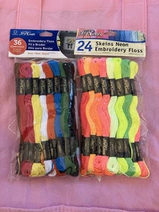 BRAND NEW J&P Coats Embroidery Floss ** 5 Dozen Skeins including 2 doz Neon - Picture 1 of 3