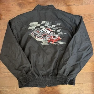 Vintage Dale Earnhardt Jacke Herren L Schwarz NASCAR Racing Goodwrench Made In USA 90s - Bild 1 von 7
