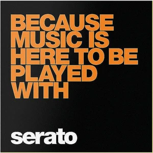 Serato Because Music Is Here To Be Played With 10" Control Vinyl Records (bla... - Picture 1 of 1