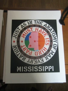 El sueño americano (1997) / Robert Indiana Mississippi serigrafía 393/395 - Imagen 1 de 4