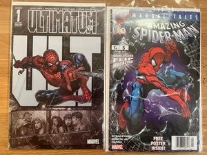 Marvel Comic Edición 1 Ultimatum Segunda Impresión Variante y Spider-Man Tales Lote - Imagen 1 de 5