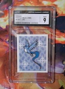 Pokemon Articuno #144 Merlin Sticker Series 1 Topps - CGC Mint 9 - Picture 1 of 4