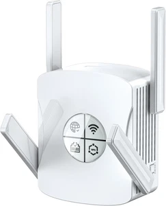 2400Mbps WiFi 6 Extender Signal Booster - 10K Sq.Ft Coverage w/5X Faster Inte... - Afbeelding 1 van 4