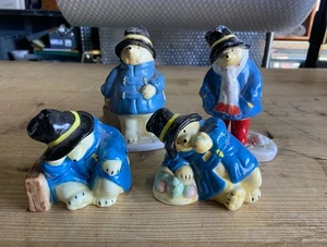 Coalport Paddington Bear Figurines X4, Vintage - Picture 1 of 23