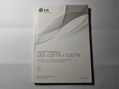 MANUALE multilingua LCD TV LG LS 35 - LS34 - CS46 - Immagine 1 di 4