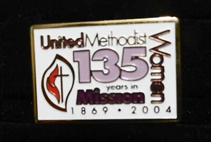 Pin de solapa: Mujeres metodistas unidas 135 años en misión - 1869 2004 - Imagen 1 de 2