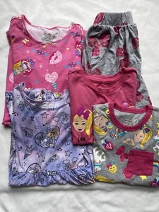 Lot of 5 Jojo Siwa Girl’s Clothes 6/6X 7/8 Dress Top Skirt Gray Pink - Picture 1 of 11