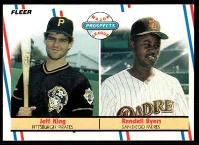 1988 Fleer Baseball Card Jeff King/Randall Byers #653 - Image 1 of 2