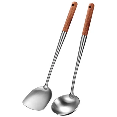 Spatula Ladle Cooking Tool Spatula Stainless Steel Wok Spatula Soup Scoop Ladle - image 1 of 4
