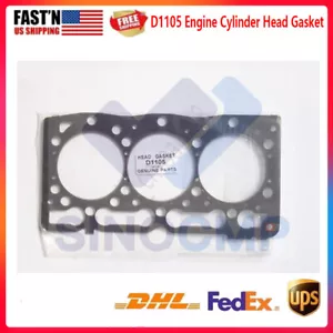 D1105 Engine Cylinder Head Gasket For Kubota 2400HST-D U25S Excavator F2400 - Picture 1 of 4