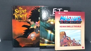 Lot of 3 - 1980's Childrens Books - Movie Cartoon Themed - ET/MOTU/NIMH-Hardcov. - Picture 1 of 21