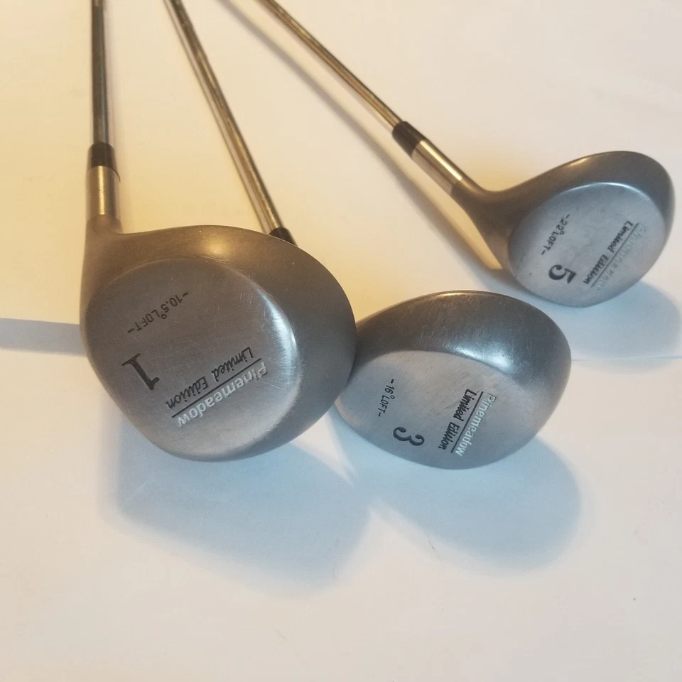 Juego de madera driver Pinemeadow edición limitada 1 3 5 diestro Foto 1 de 4