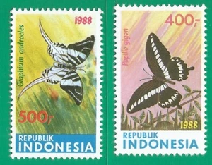 indonesia 1988 mint stamps MNH (**) Butterflies - Picture 1 of 1