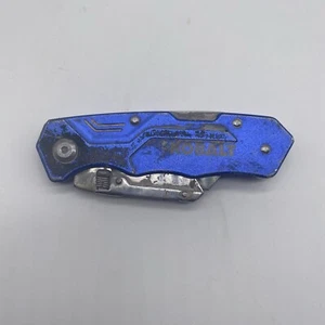 Kobalt Folding Lock Back Box Cutter Utility Pocket Knife Razor Blade - Picture 1 of 4