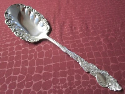 Cuchara grande para servir Columbia plateada 1893 excelente sin monograma GU Foto 1 de 4