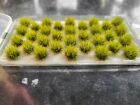 32 Miniature Spring  Grass with Adhesive Pad Static Grass Clumps Diarama 