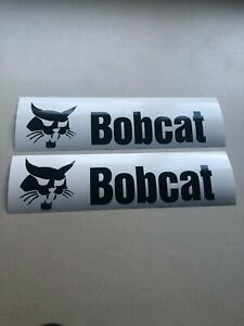 Bobcat 12" SET OF 2 Skid Steer Multi-Color Vinyl Decal Sticker