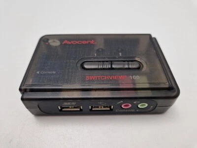 Avocent 2SV120BND1 SwitchView 100 2 Port USB KVM Switch with Audio PC Computer   - Image 1 of 4