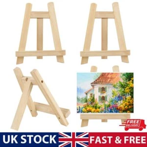 4Pack Small Wooden Easel Stand 15x20 cm Mini Table Desktop Art Photo Display - Picture 1 of 8