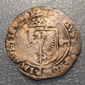 IMPERIO ESPAÑOL PAISES BAJOS CARLOS V (I ESPAÑA) 1/2 REAL DE PLATA 1/2 ZILVEREN - Picture 1 of 2