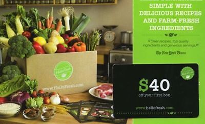 Hellofresh $40 Off First Order - New Customers Only • 0.99$